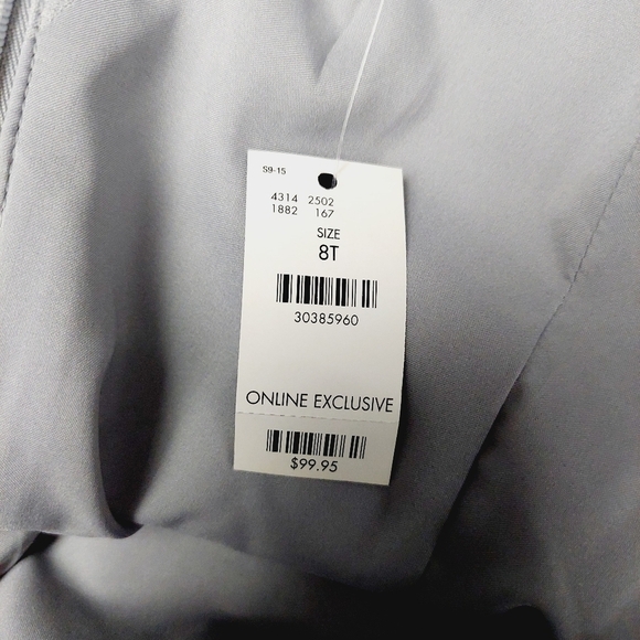 New The Limited Cap Sleeved Crewneck Sheath Dress in Light Grey P6133 - Picture 6 of 8